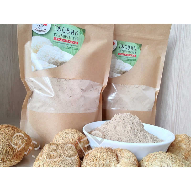 Їжовик гребінчастий (ферментований міцелій) - 150 грам.